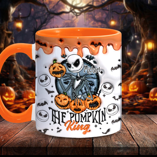 Pumpkin King - Personalized Nightmare Accent Mug