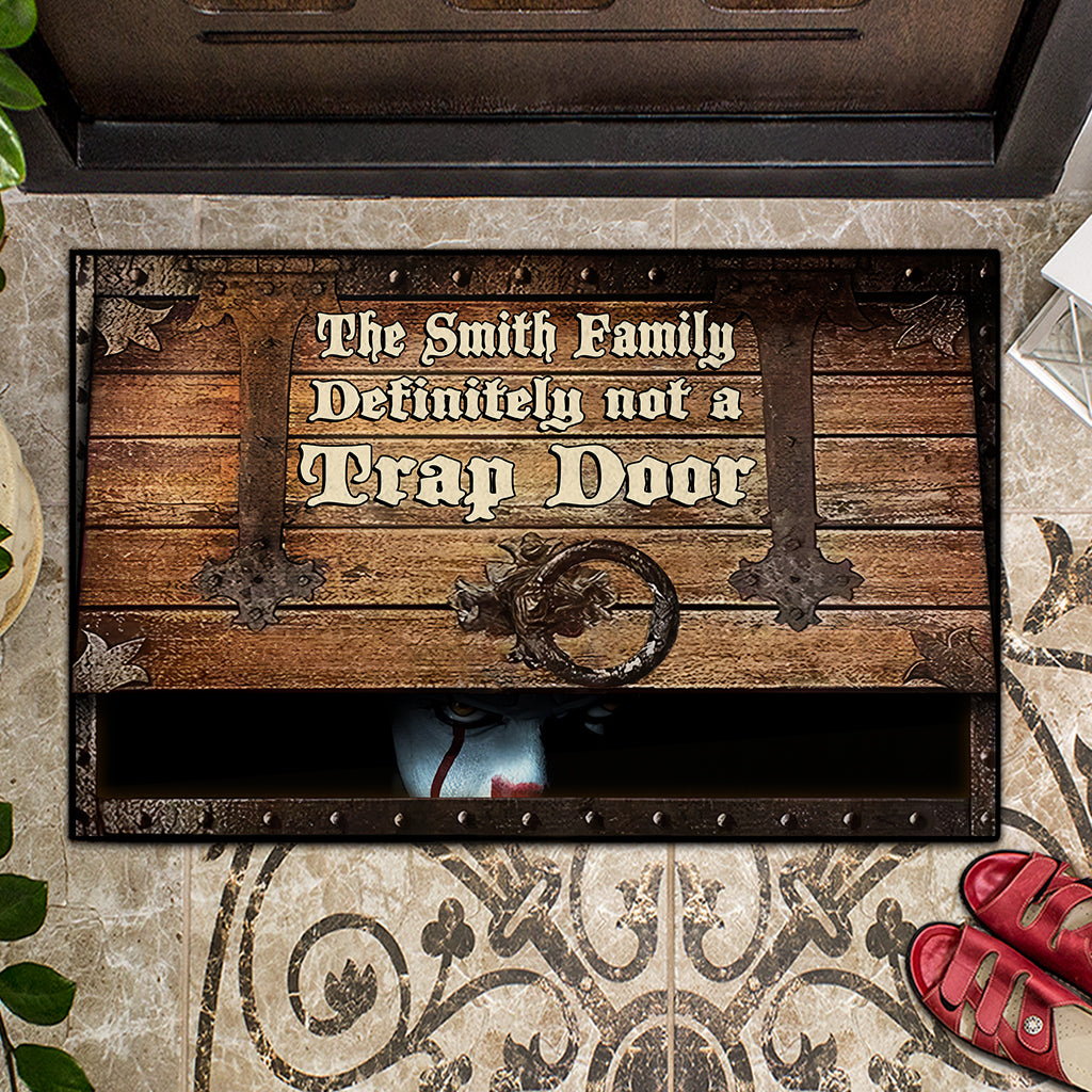 Not A Trap Door - Personalized Doormat