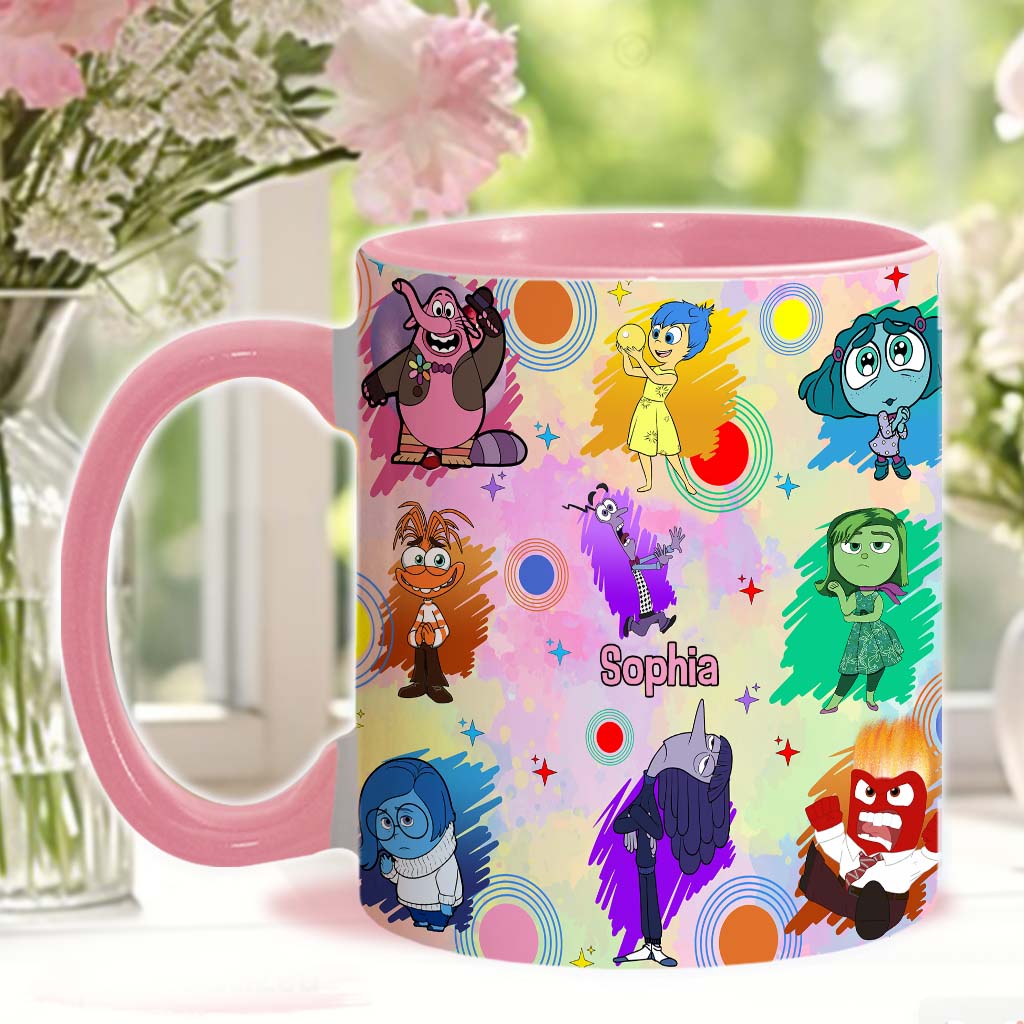 Feel All The Feels Emotion Friends - Personalized Accent Mug