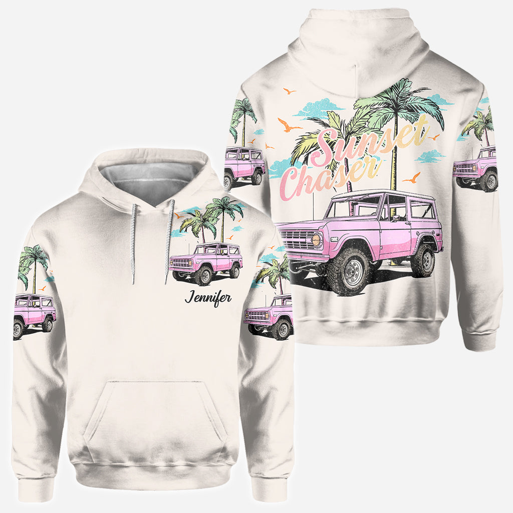 Sunset Chaser - Personalized Car All Over Shirt