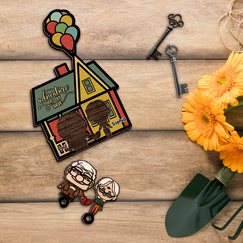 Adventure Is Out Here - Personalized Mouse Key Holder