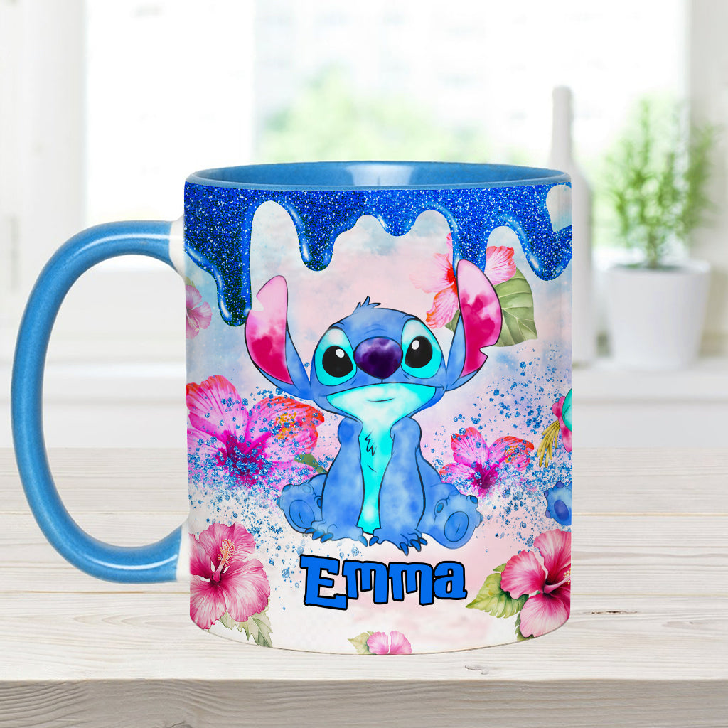 Ohana Tropical Vibe - Personalized Ohana Accent Mug