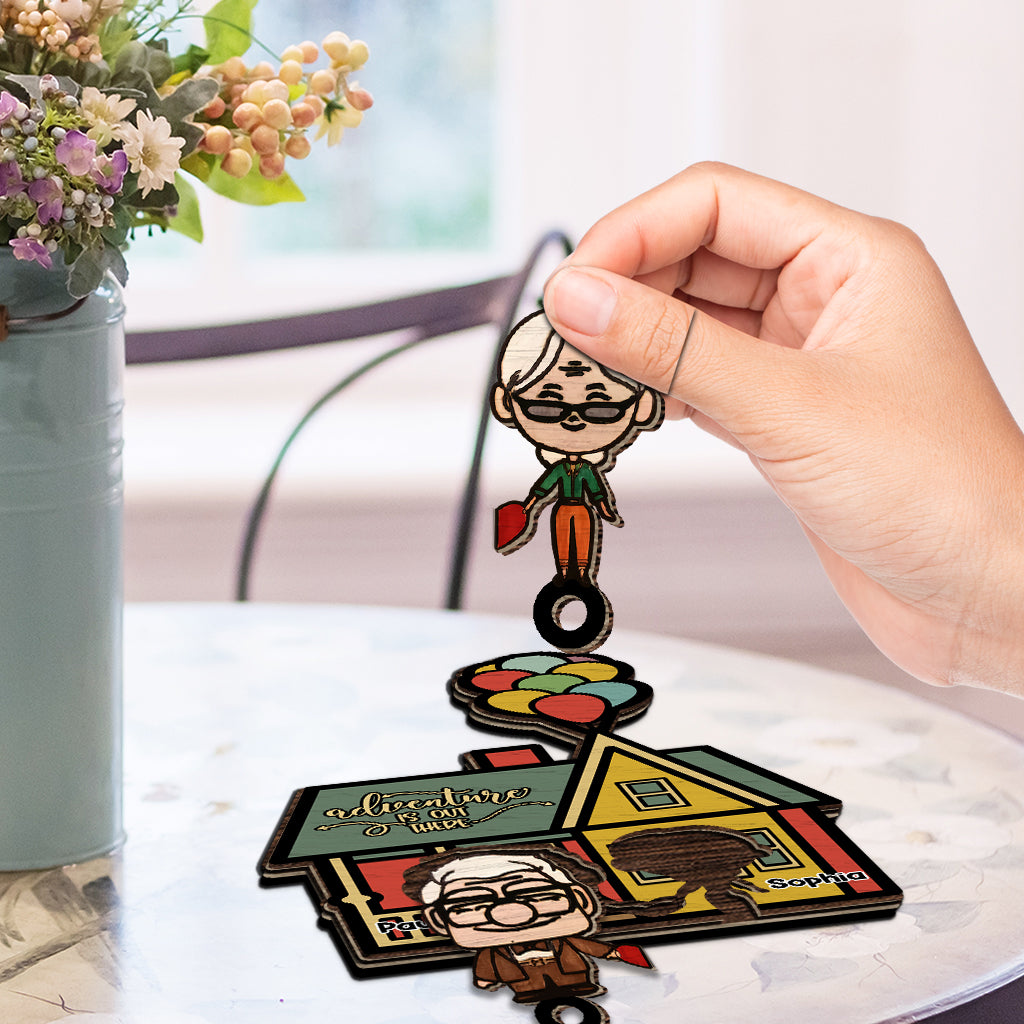 Adventure Is Out Here - Personalized Mouse Key Holder