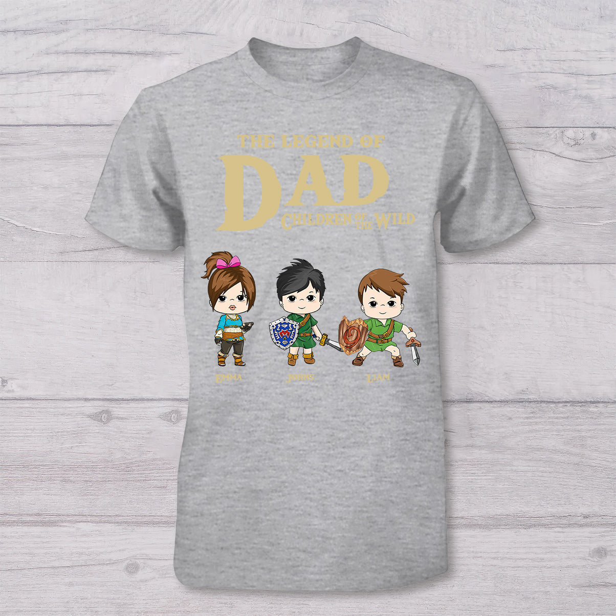 Dad The Legend Of Dad Any Title - Personalized The Adventurer T-shirt And Baby Onesie