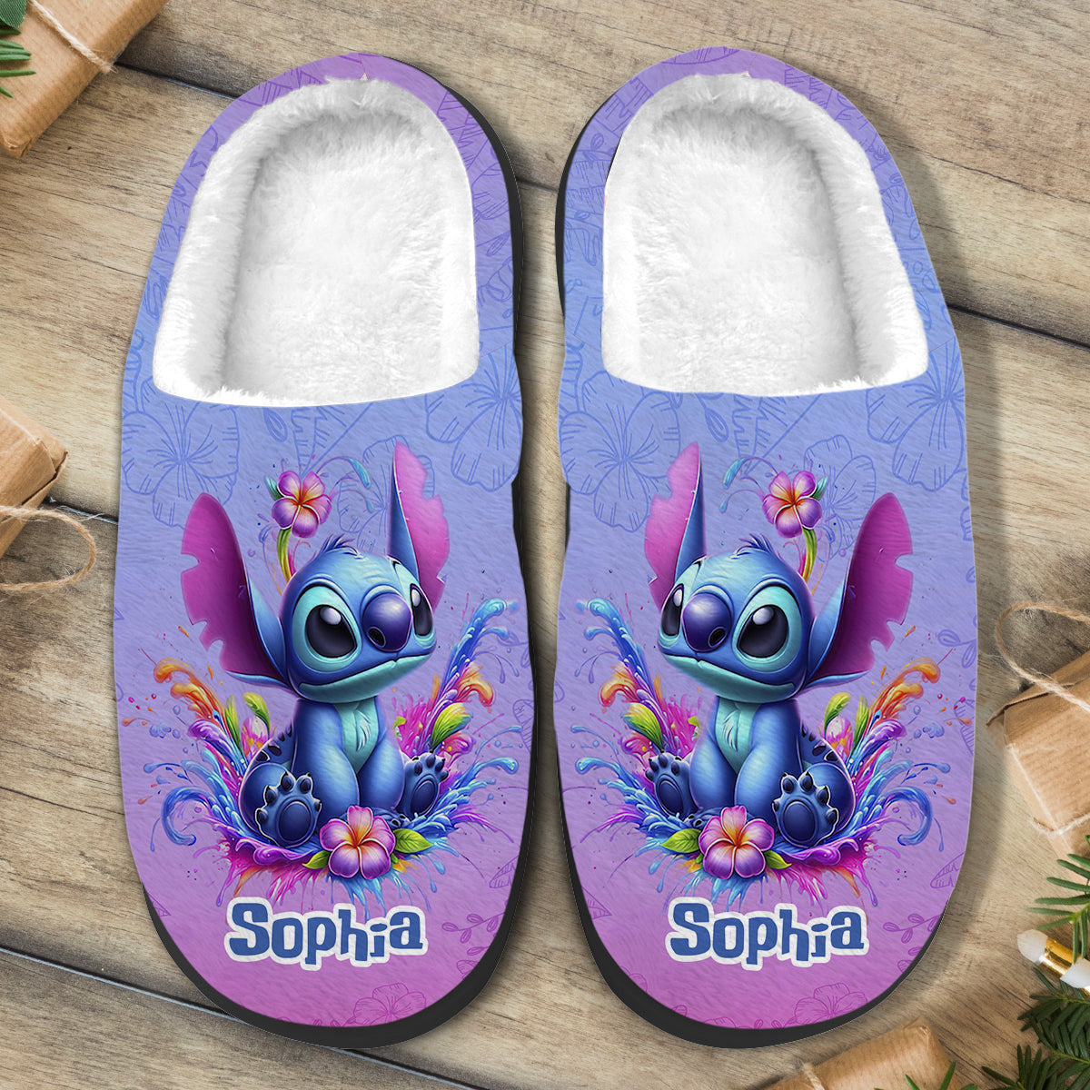 Blue Ohana - Personalized Ohana Slippers