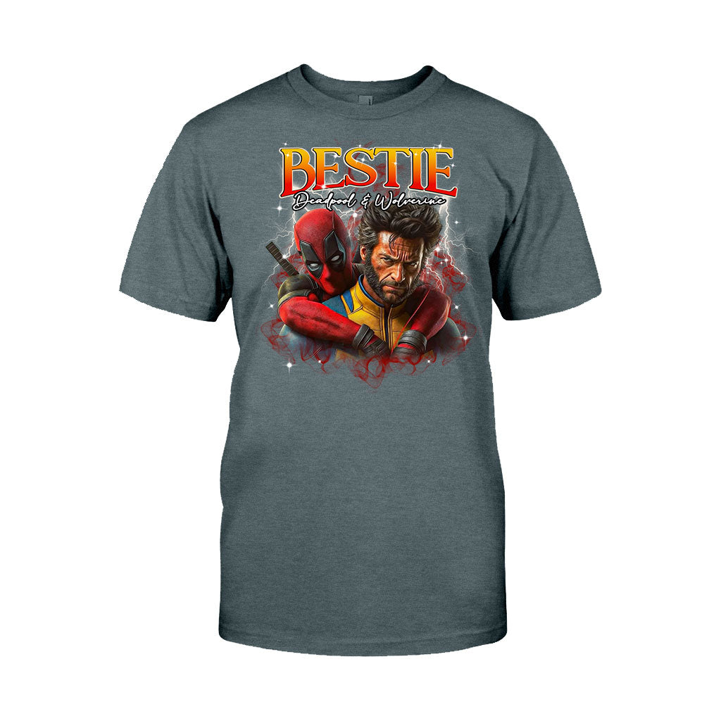 Bestie Forever 90s Vintage Bootleg Tee - Personalized The Psychopath T-shirt And Hoodie