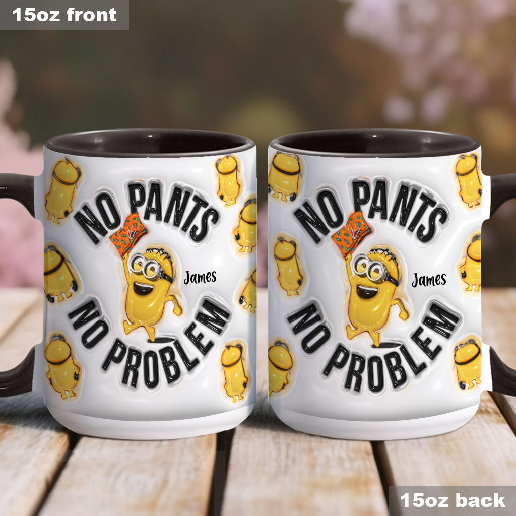 No Pants No Problem - Personalized Accent Mug