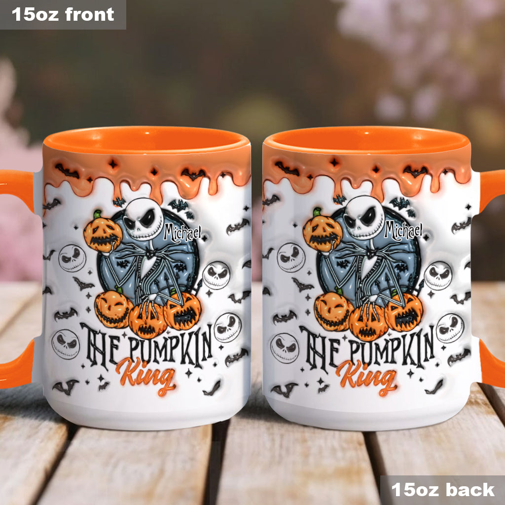 Pumpkin King - Personalized Nightmare Accent Mug