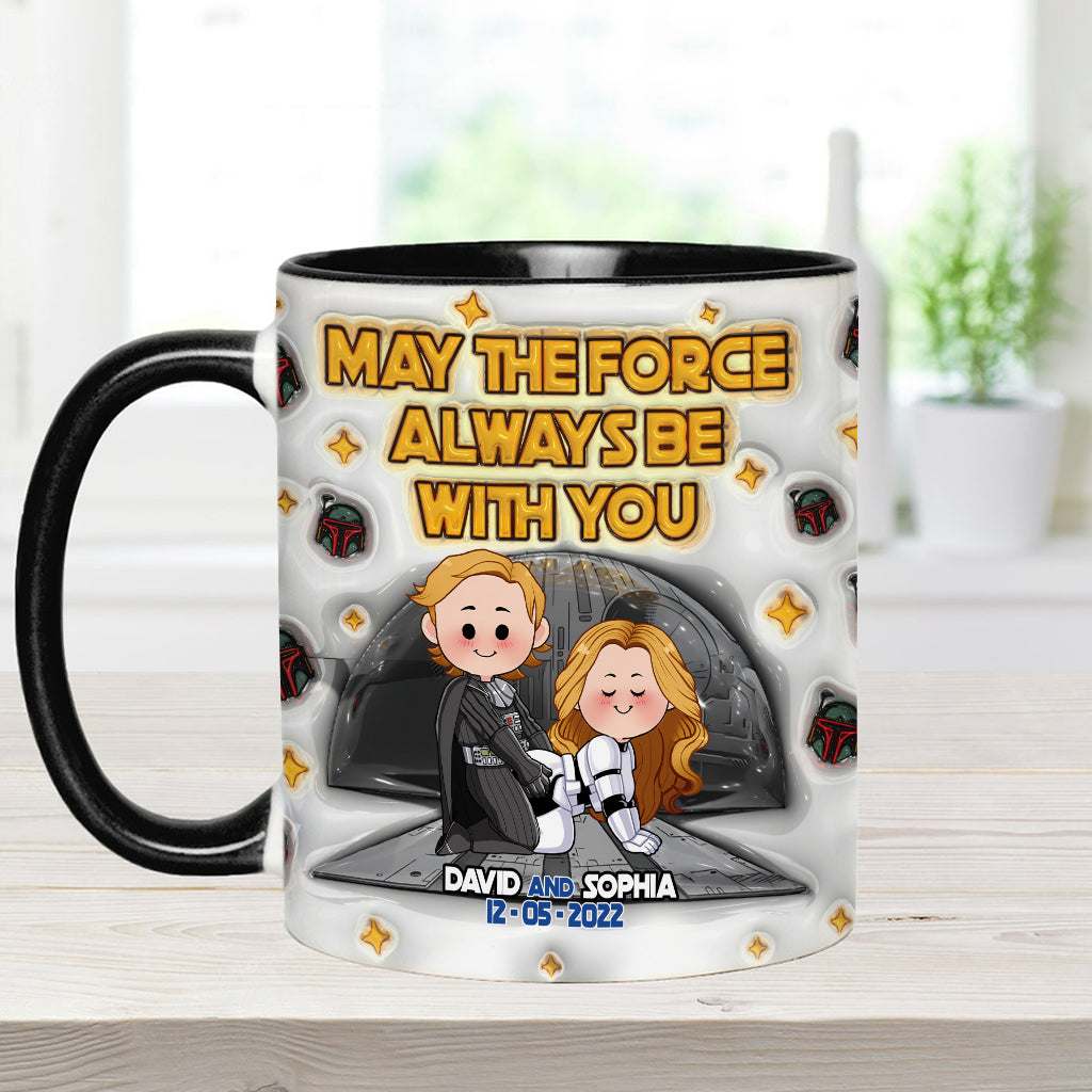 May The Force Be With You - Personalized The Force Accent Mug