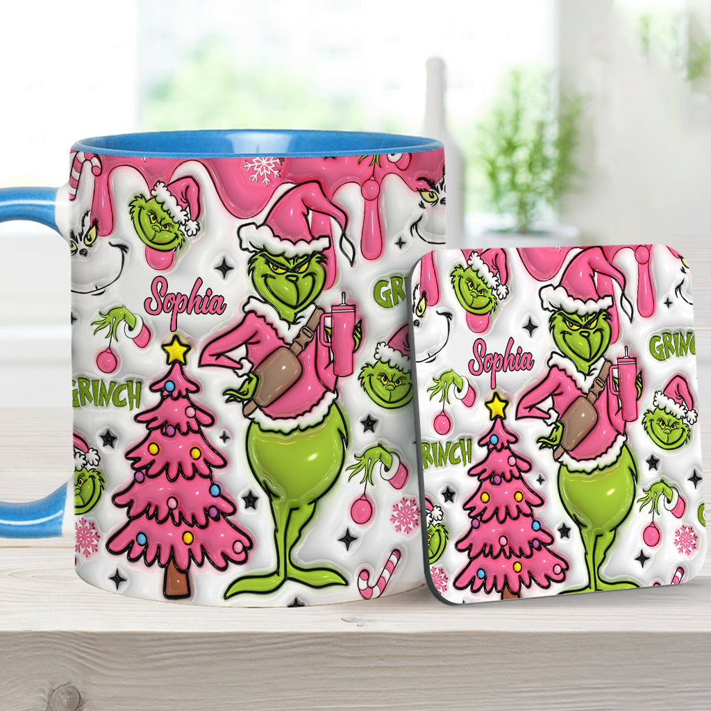 Merry Grinchmas - Personalized Stole Christmas Accent Mug