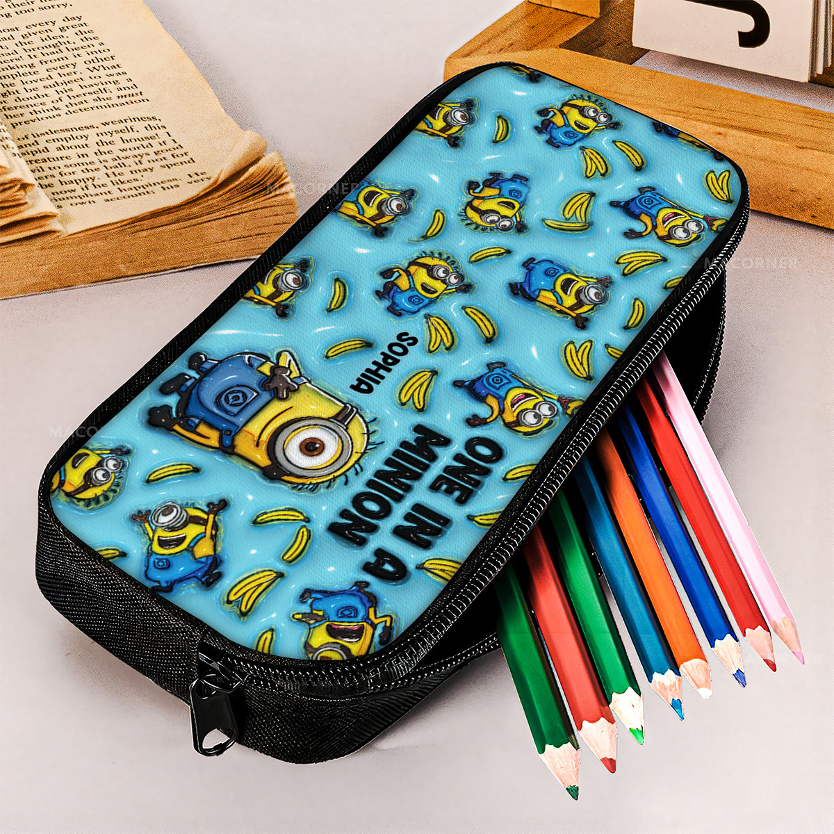 One In A Minion - Personalized Pencil Case
