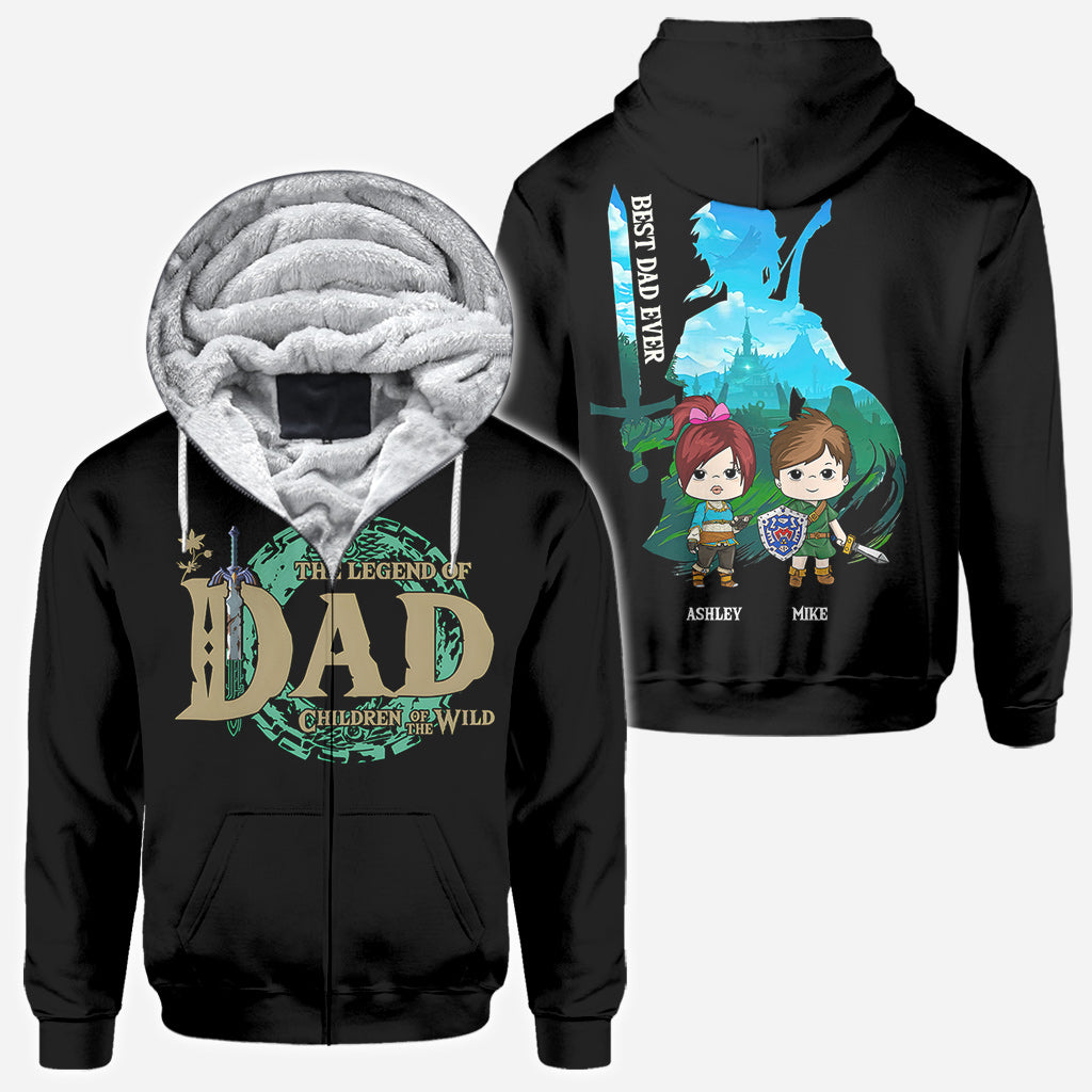The Legend Of Dad/ Mom/ Nana... - Personalized The Hero's Legend All Over Shirt