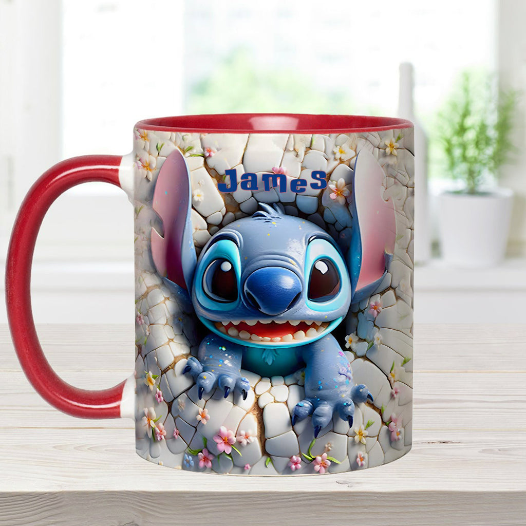 Merry Stitchmas - Personalized Ohana Accent Mug