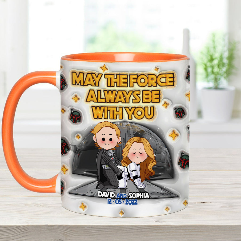 May The Force Be With You - Personalized The Force Accent Mug