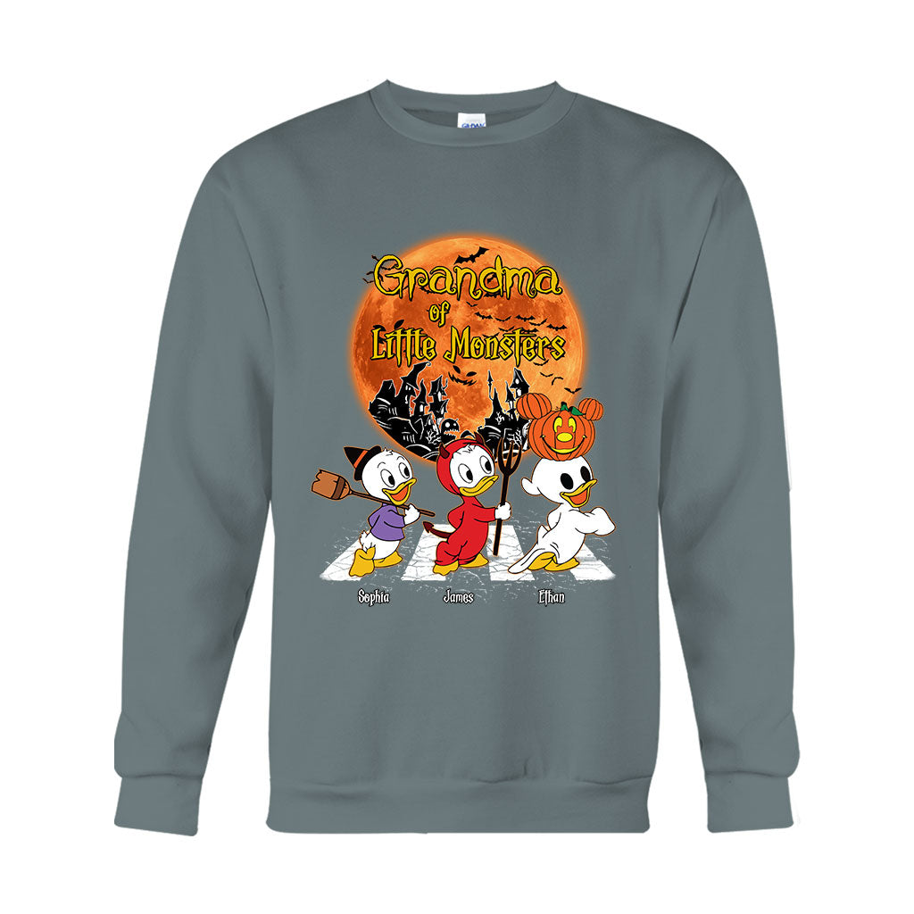 Grandma Of Little Monsters - Personalized Mouse T-shirt And Hoodie