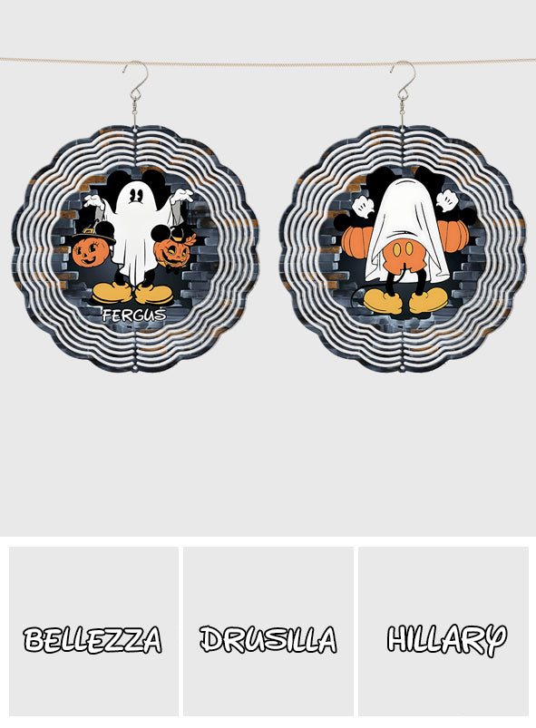 Funny Ghost Mouse - Personalized Mouse Wind Spinner