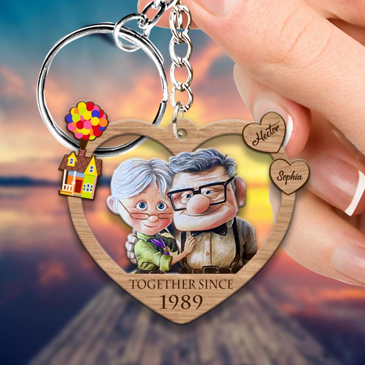 Together Since - Personalized Couple Keychain