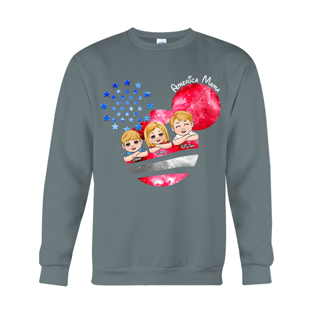 Magical America Mama - Personalized Mother T-shirt And Hoodie