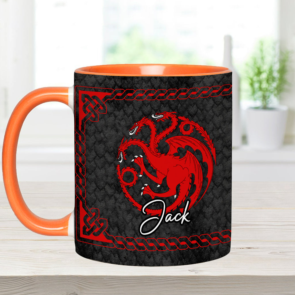 Team Black - Personalized Thrones Game Accent Mug