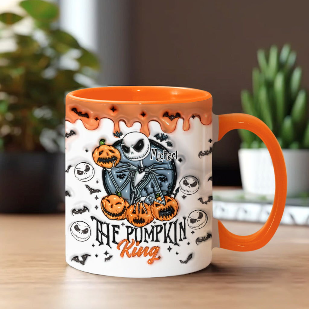 Pumpkin King - Personalized Nightmare Accent Mug