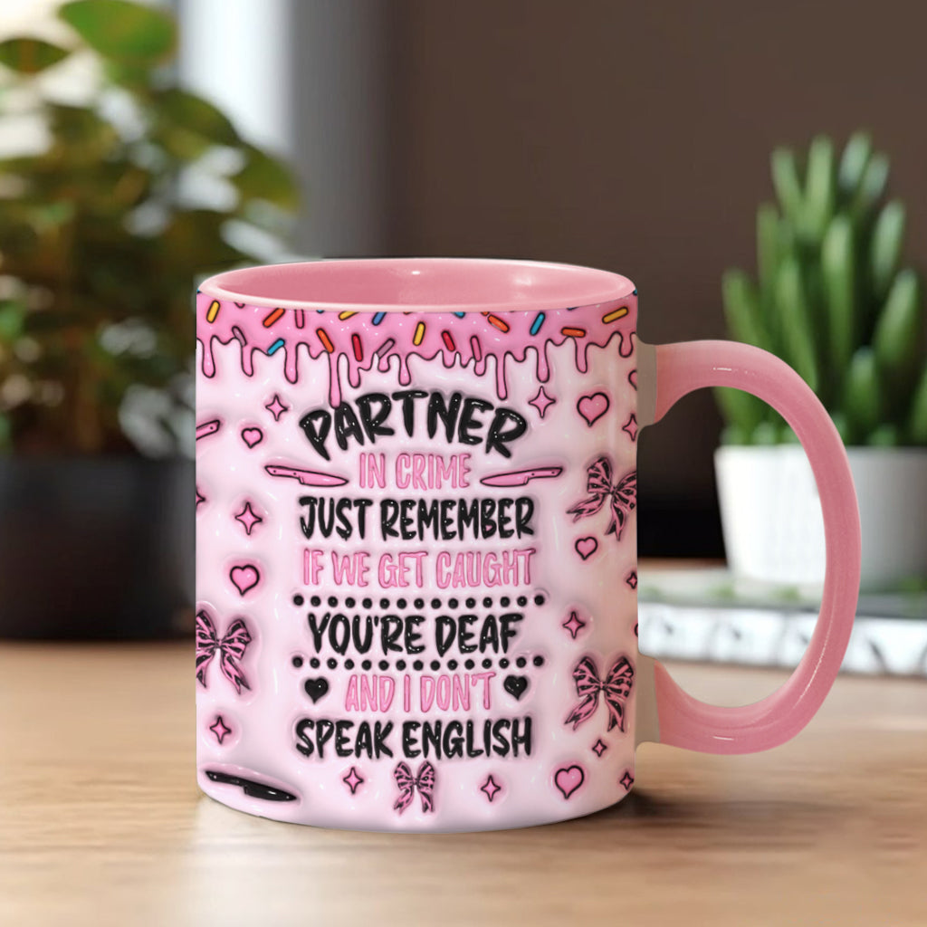 Partner In Crime - Personalized Accent Mug