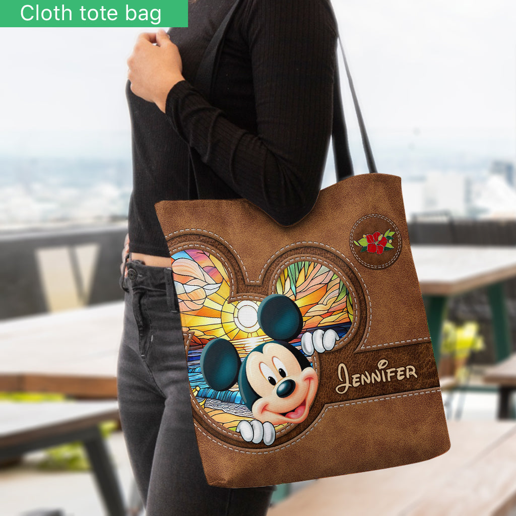 Beautiful Beach Landscape - Personalized Mouse Tote Bag