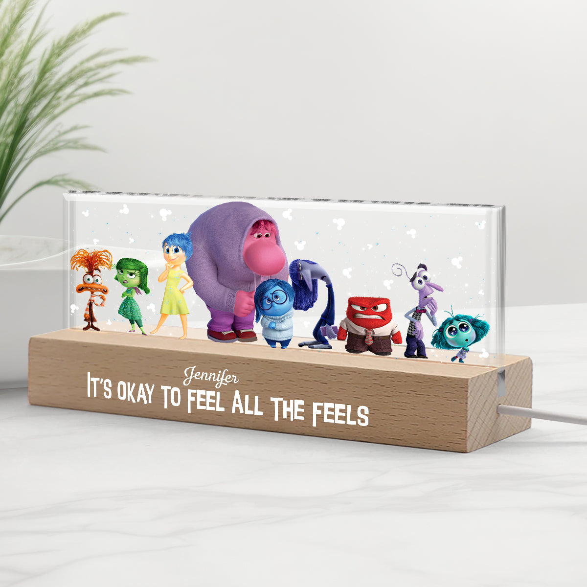 It's Okay To Feel All The Feels - Personalized Custom LED Night Light