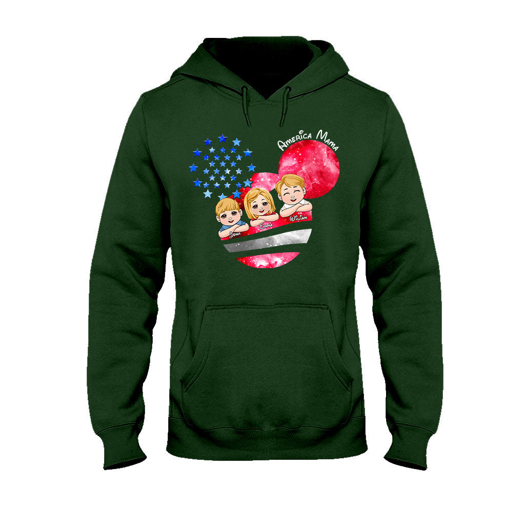 Magical America Mama - Personalized Mother T-shirt And Hoodie