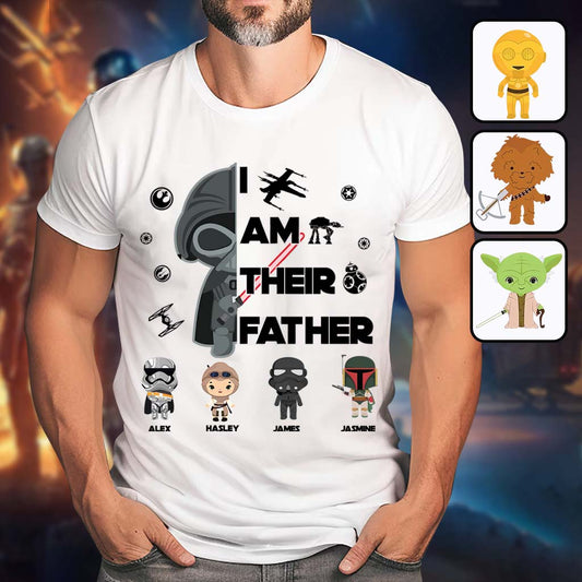 I Am Their Father - Personalized The Force T-shirt And Hoodie