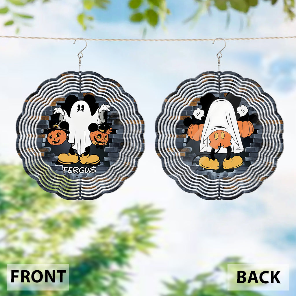 Funny Ghost Mouse - Personalized Mouse Wind Spinner