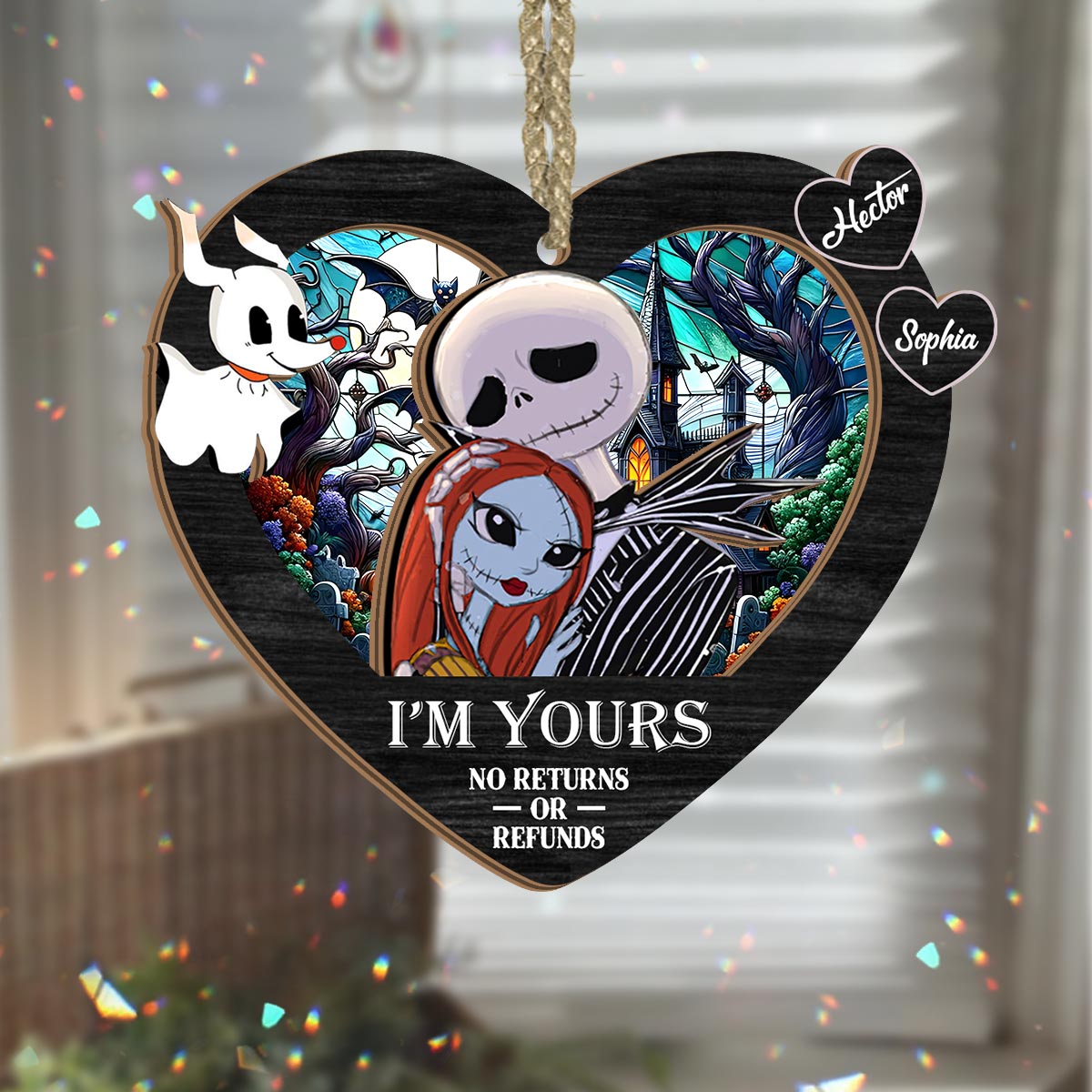 I'm Yours - Personalized Nightmare 2 Layered Window Hanging Suncatcher