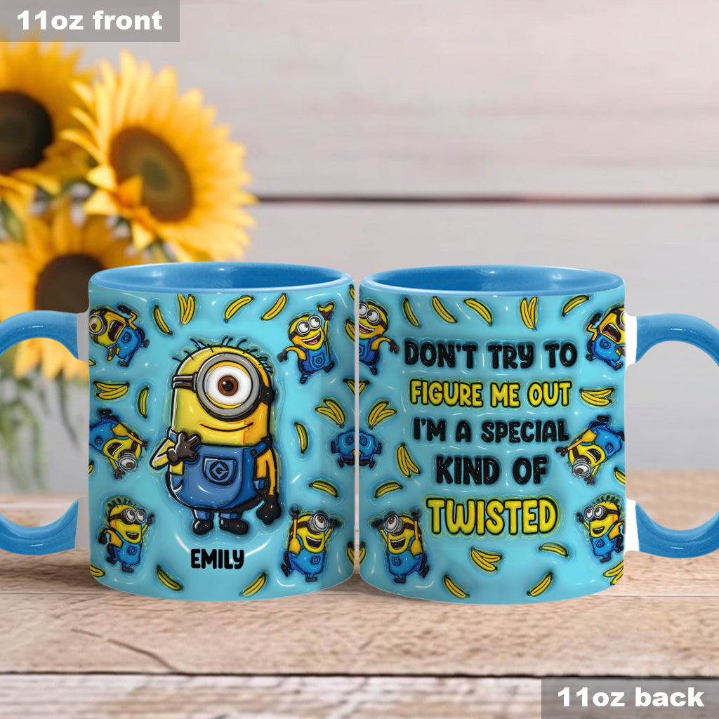 Don't Try To Figure Me Out - Personalized Accent Mug