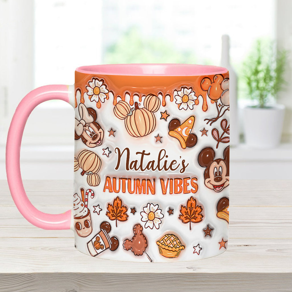 My Autumn Vibes - Personalized Mouse Accent Mug