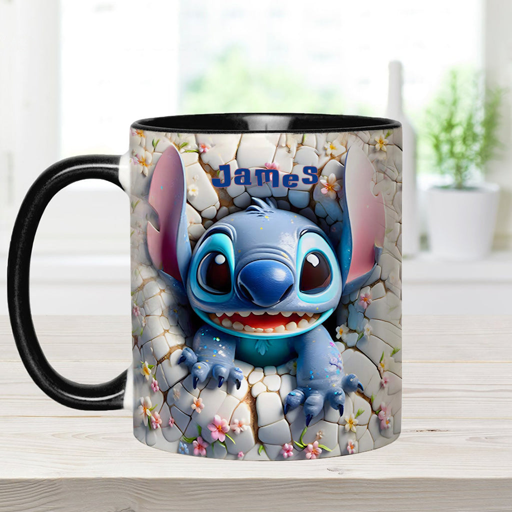 Merry Stitchmas - Personalized Ohana Accent Mug