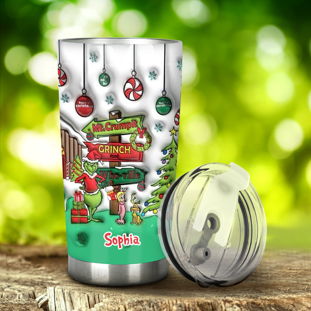 Ho Ho Ho - Personalized Stole Christmas Tumbler