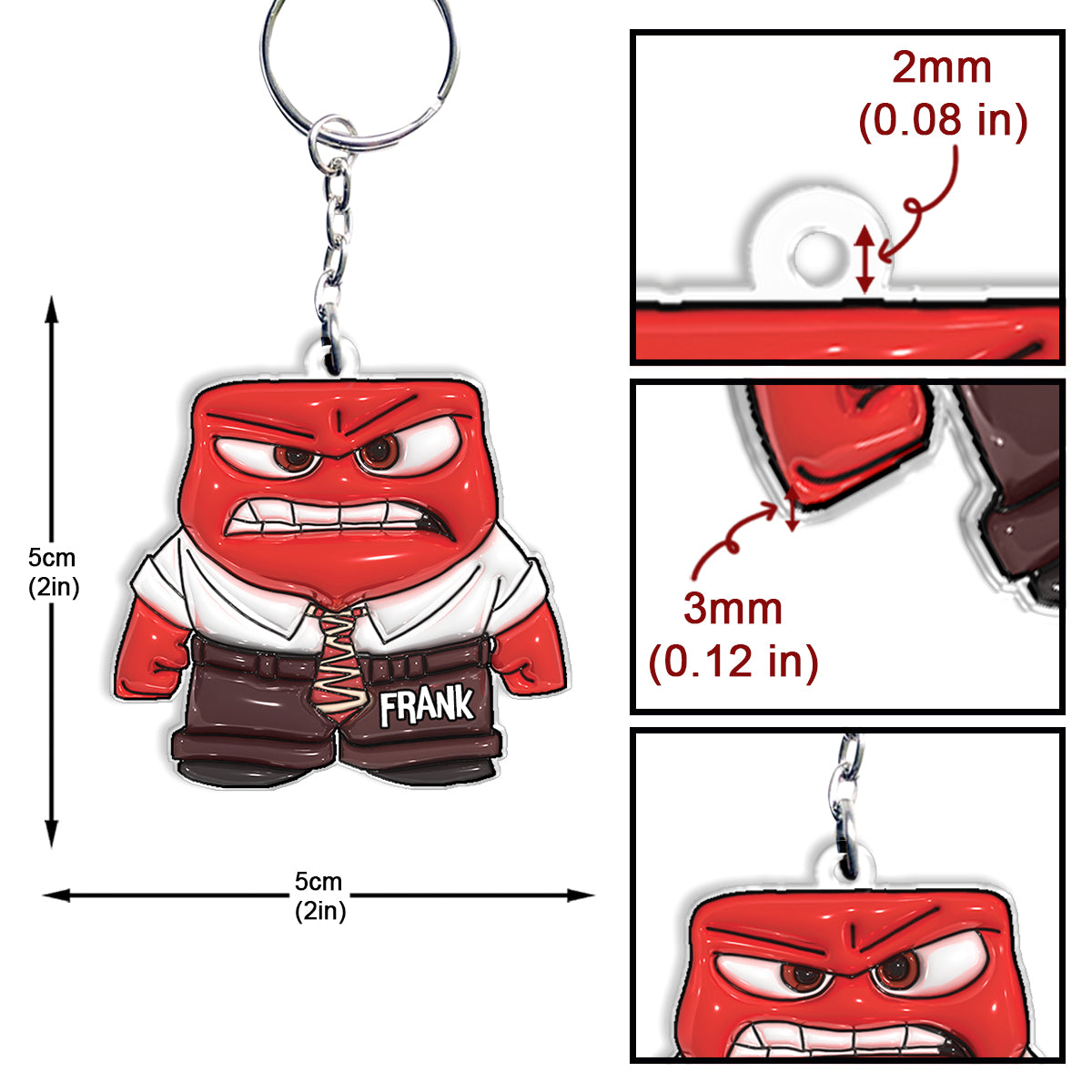 Every Emotion Is Valid - Personalized Keychain