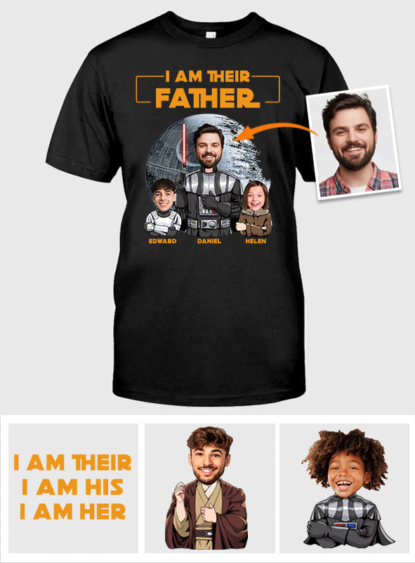 I Am Their Father - Personalized The Force T-shirt And Hoodie