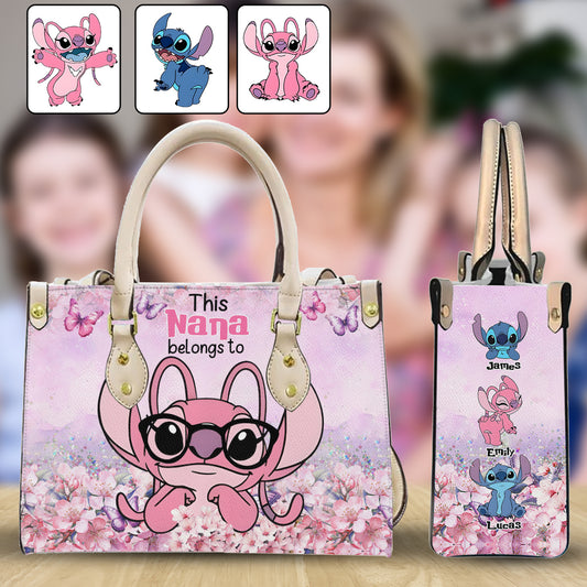 Ohana Forever Family Kids - Personalized Ohana Leather Handbag