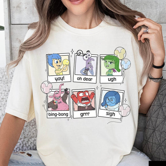 Characters Shirt, WDW Movie 2024 Shirt, Family Vacation 2024, Joy Sadness Anger Envy T-shirt & Hoodie