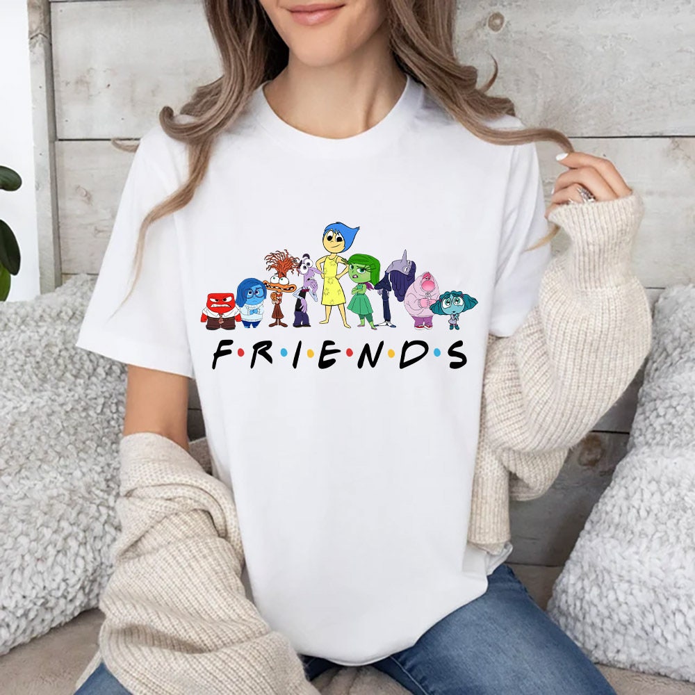 Friends Characters T-Shirt, Shirt, Group Matching, Family Party, Embrassed, Bored, Fearful T-shirt & Hoodie