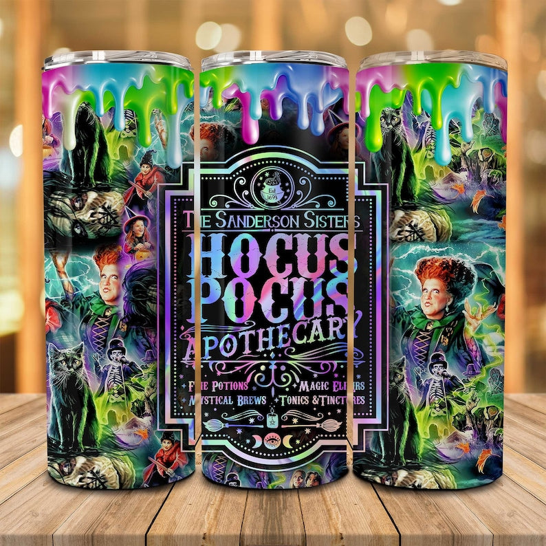 Halloween Witches Sisters Skinny Tumbler Halloween Skinny Tumbler 0924