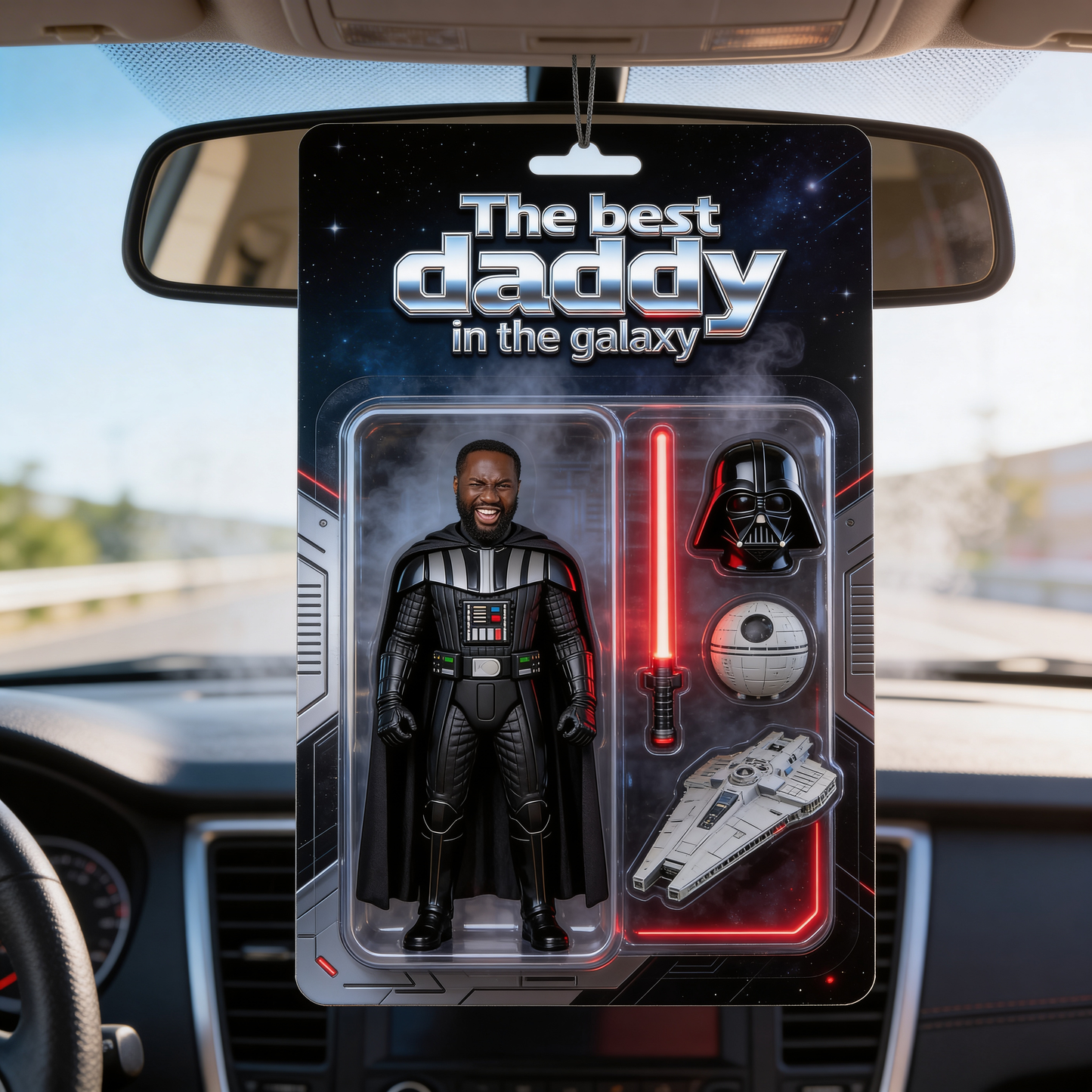 Gift for Dad, Best Dad In The Galaxy, Drive Safe Dad - Personalized The Force Car Ornament