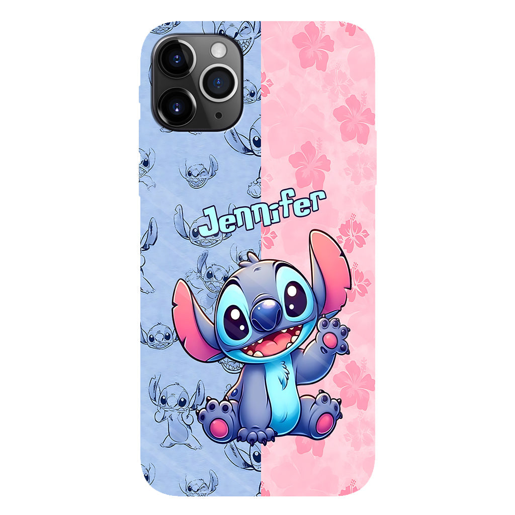 Pink And Blue Ohana - Personalized Ohana Full Print Phone Case