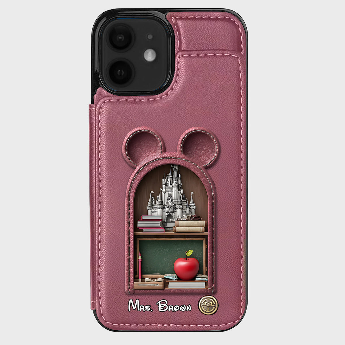 Mouse Ears Teacher - Personalized Teacher Wallet Phone Case