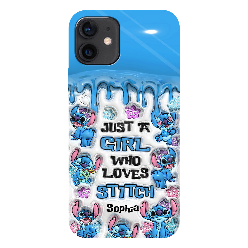 Just A Girl Who Loves Stitch  - Personalized Ohana Full Print Phone Case