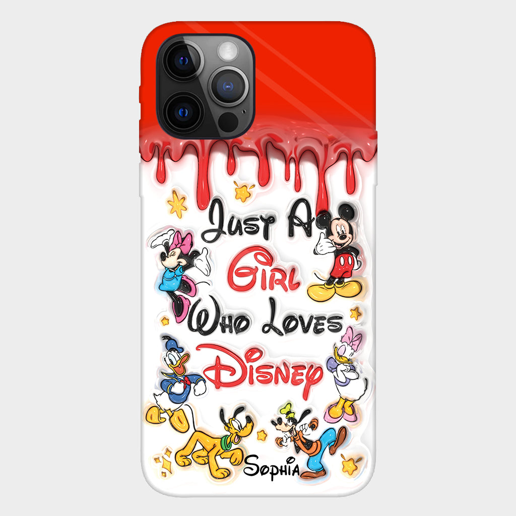 Just A Girl Who Loves Disney - Personalized Mouse Full Print Phone Case