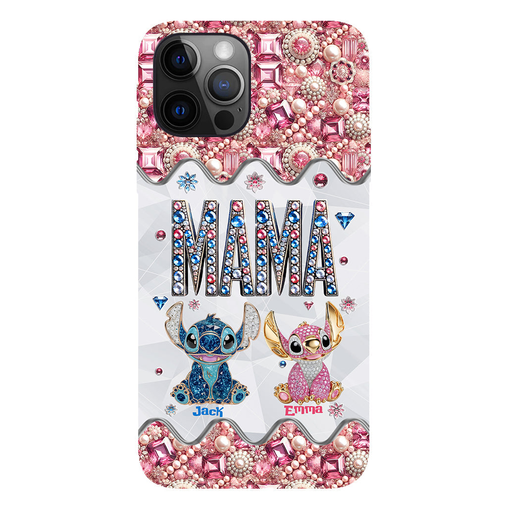 Mama Stitch - Personalized Ohana Full Print Phone Case