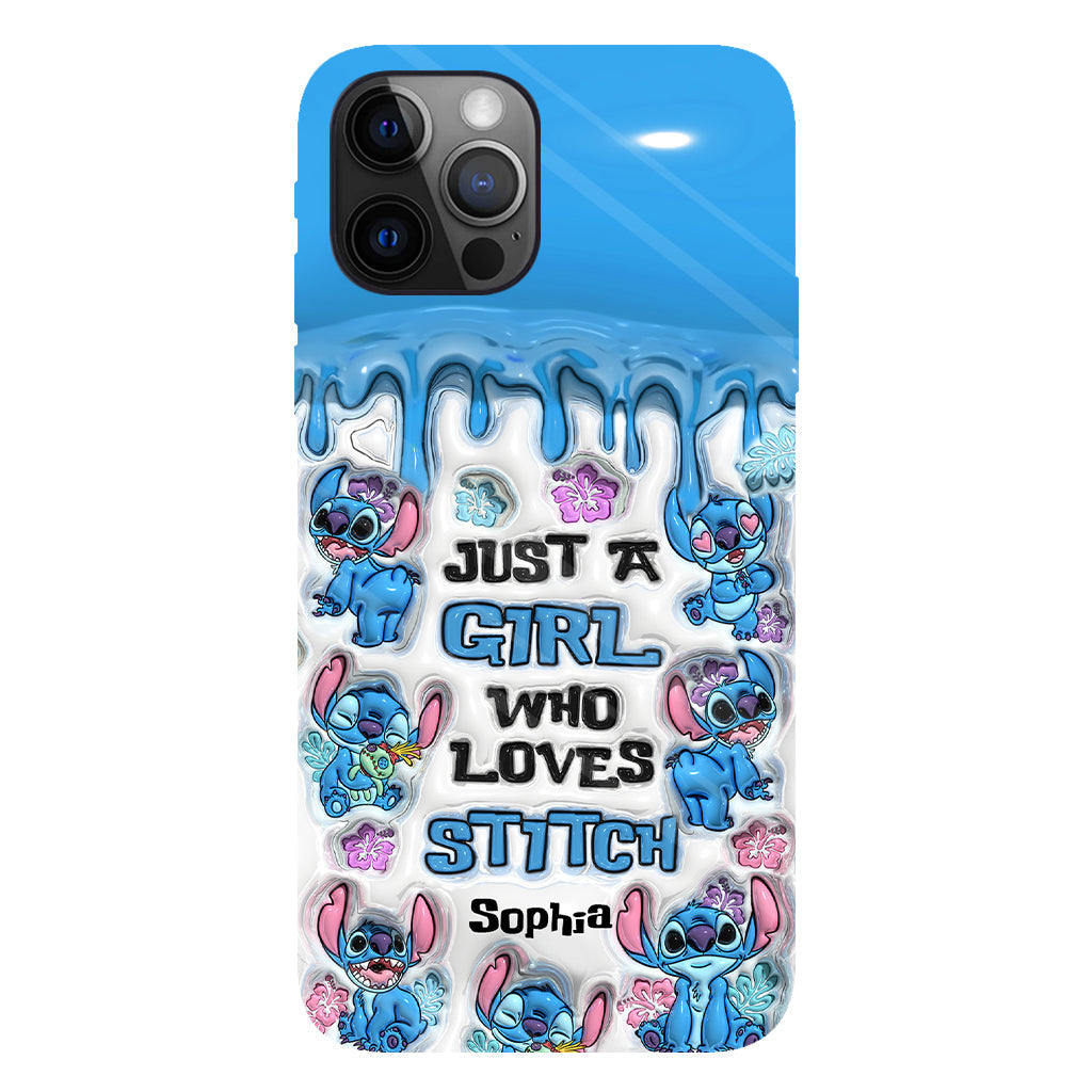 Just A Girl Who Loves Stitch  - Personalized Ohana Full Print Phone Case