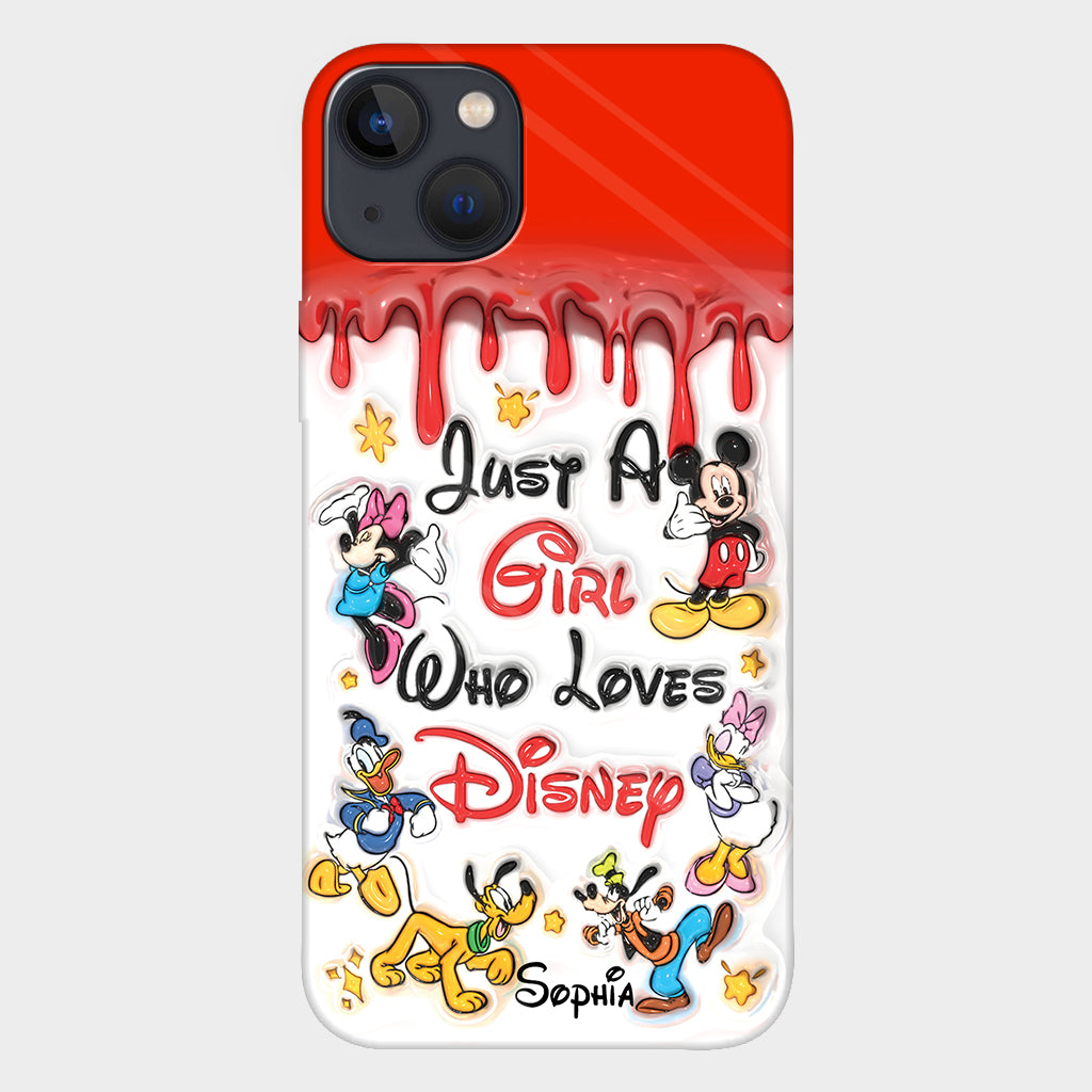 Just A Girl Who Loves Disney - Personalized Mouse Full Print Phone Case