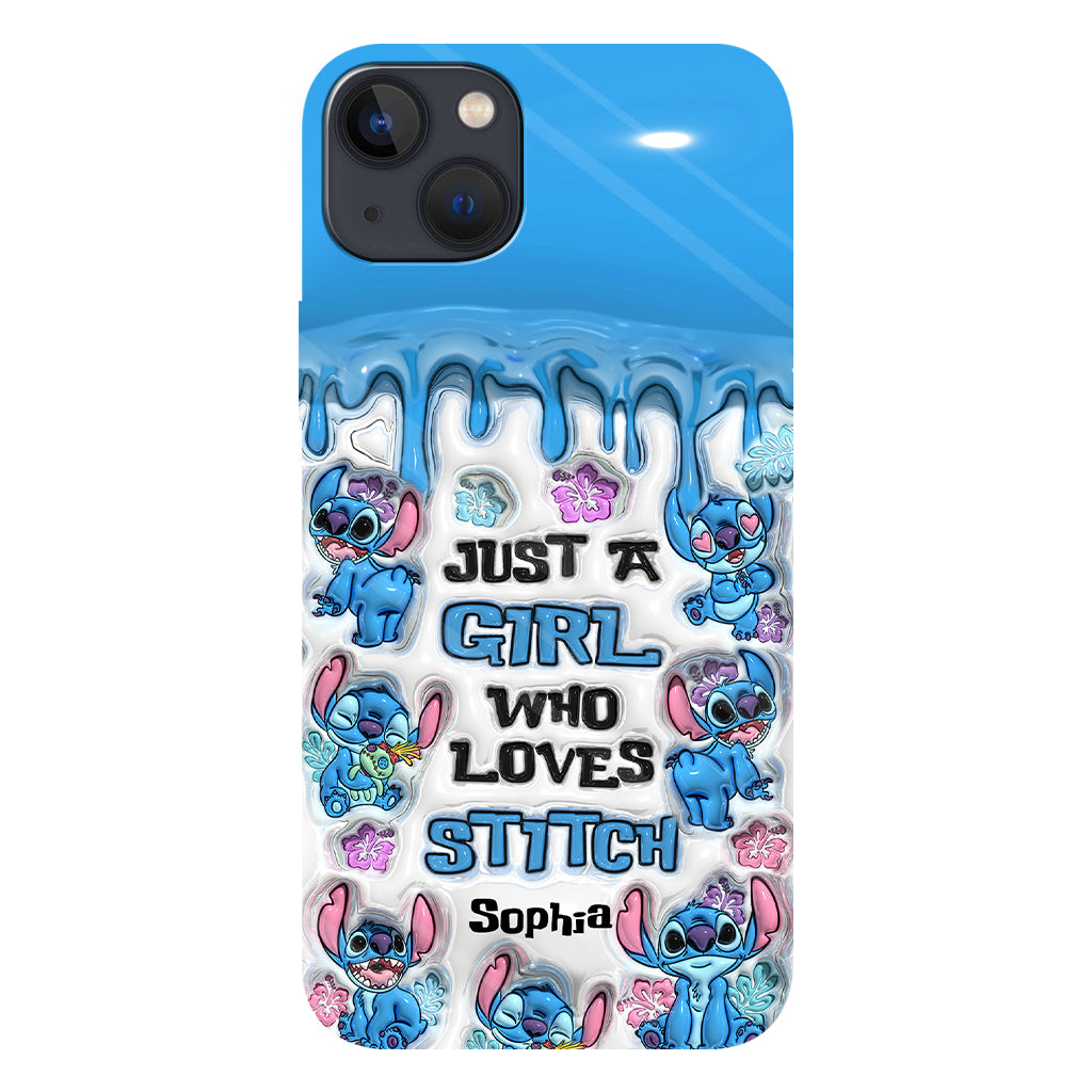 Just A Girl Who Loves Stitch  - Personalized Ohana Full Print Phone Case